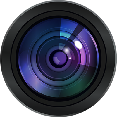 簡約與專業(yè)的融合 黑色大氣次圖攝像頭與攝影擴印服務(wù)